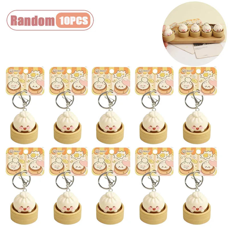Steamed Bun Squishy Keychain