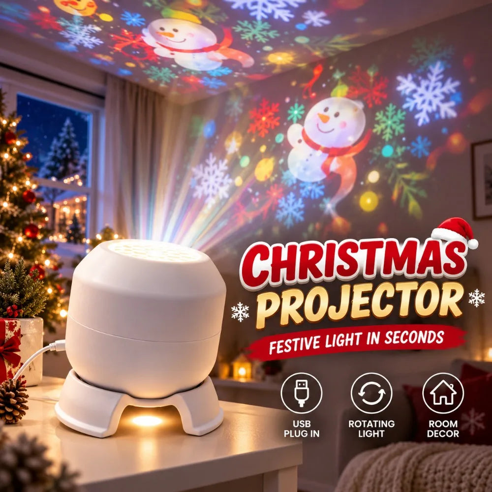 Mini Snowflake Projector Lamp (USB)