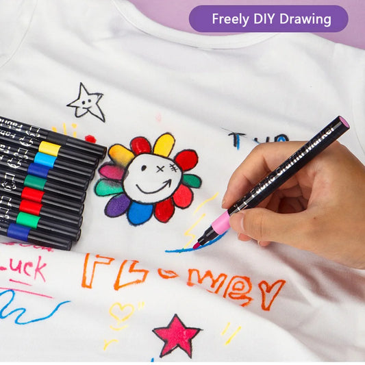Fabric Markers Set – Draw on Clothes & Bags