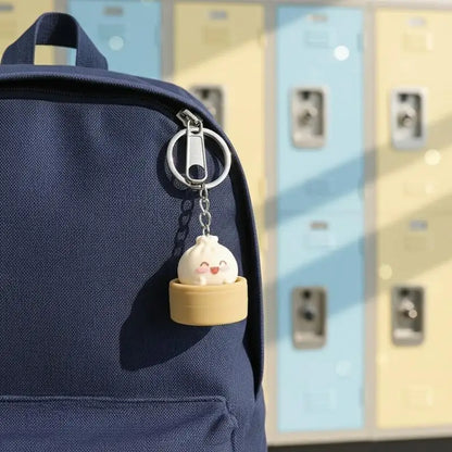 Steamed Bun Squishy Keychain