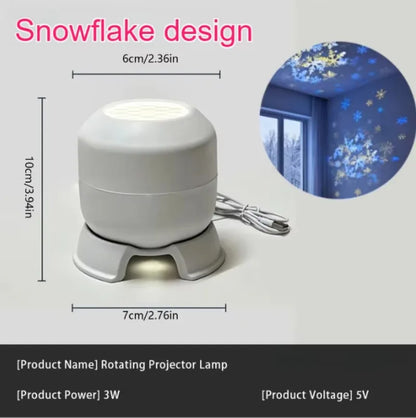 Mini Snowflake Projector Lamp (USB)