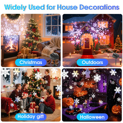 Outdoor Snowfall Projector with Remote