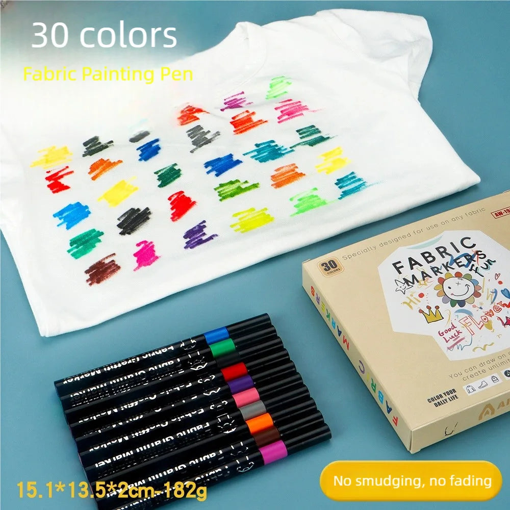 Fabric Markers Set – Draw on Clothes & Bags