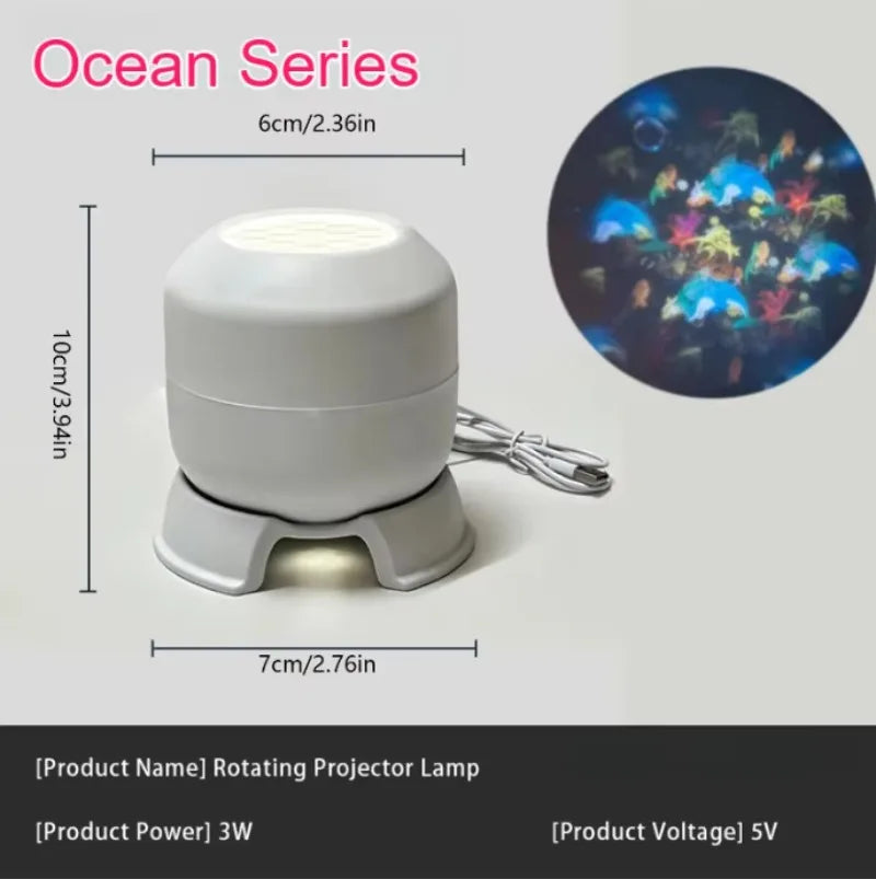 Mini Snowflake Projector Lamp (USB)