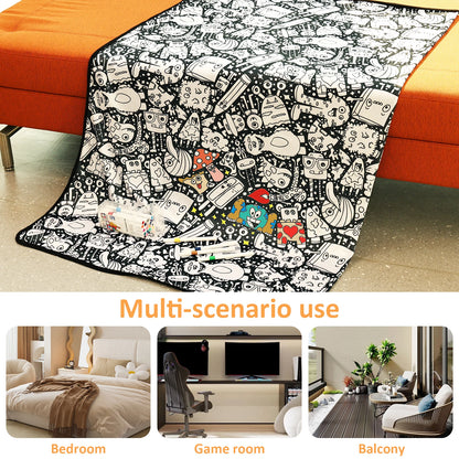 Color-In Blanket with 24 Markers