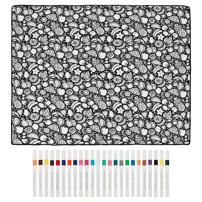 Color-In Blanket with 24 Markers