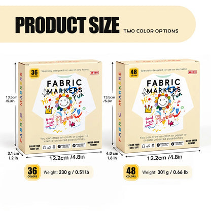 Fabric Markers Set – Draw on Clothes & Bags