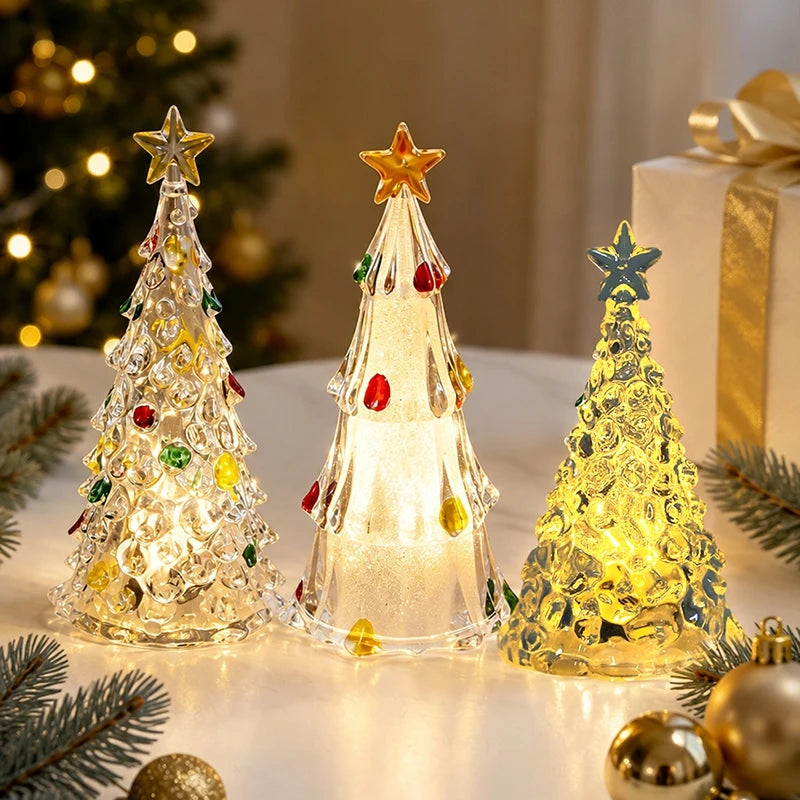 Crystal Christmas Tree Night Light
