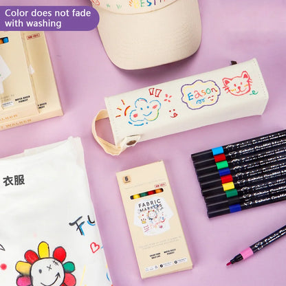 Fabric Markers Set – Draw on Clothes & Bags
