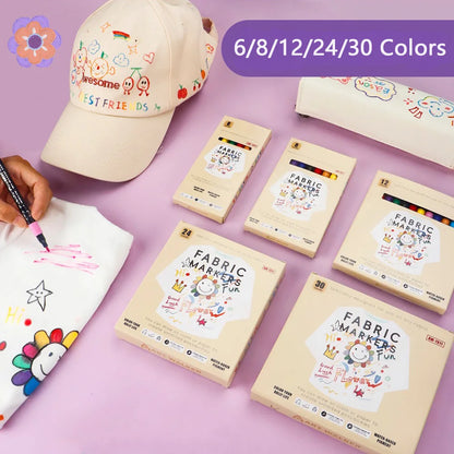 Fabric Markers Set – Draw on Clothes & Bags