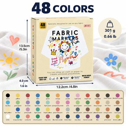 Fabric Markers Set – Draw on Clothes & Bags