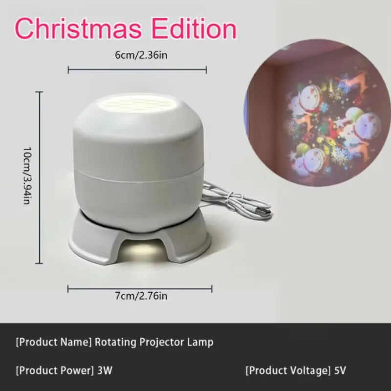 Mini Snowflake Projector Lamp (USB)