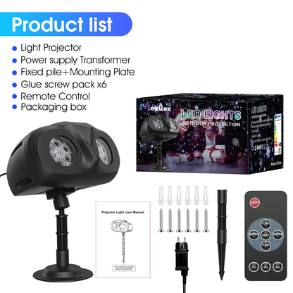 Outdoor Snowfall Projector with Remote