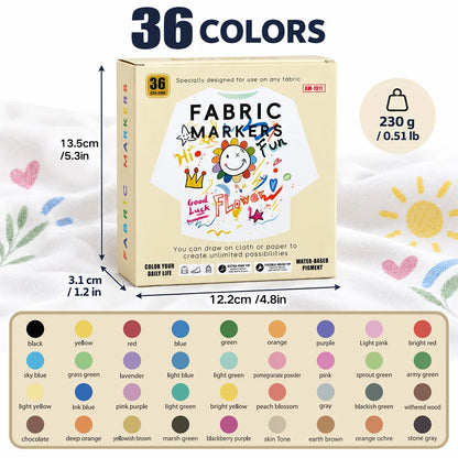 Fabric Markers Set – Draw on Clothes & Bags