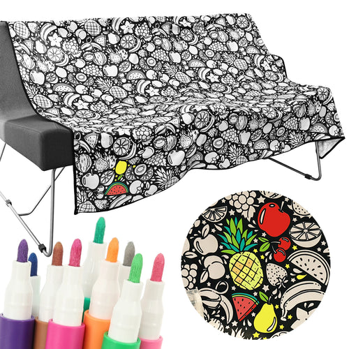 Color-In Blanket with 24 Markers