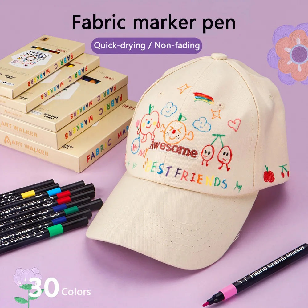 Fabric Markers Set – Draw on Clothes & Bags